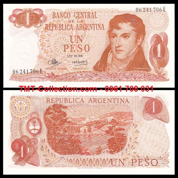 Argentina 1 pesos 1970 UNC