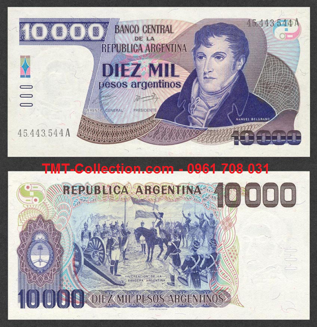 Argentina 10.000 pesos 1985 UNC