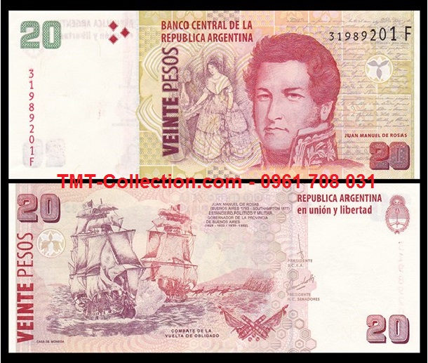 Argentina 20 pesos 2013 UNC