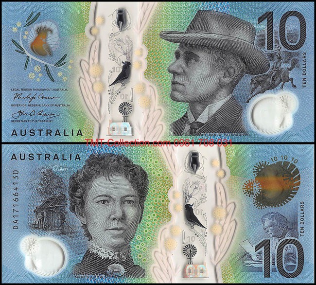 Australia - Úc 10 dolars 2016 UNC polyme
