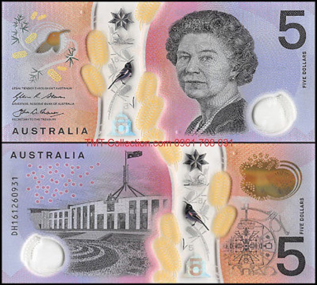 Australia - Úc 5 Dollar 2016 UNC polyme