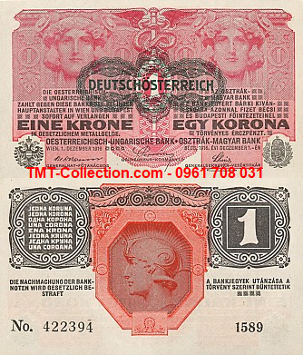 Austria - Áo 1 krona 1916 UNC