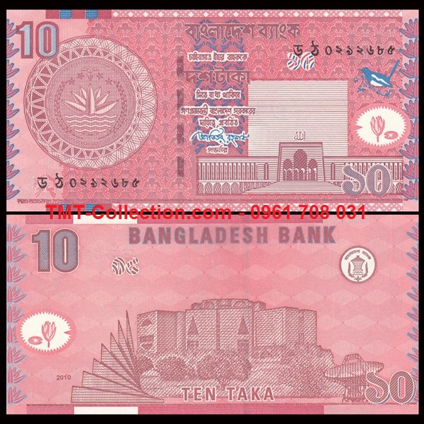 Bangladesh 10 Taka 2010 UNC