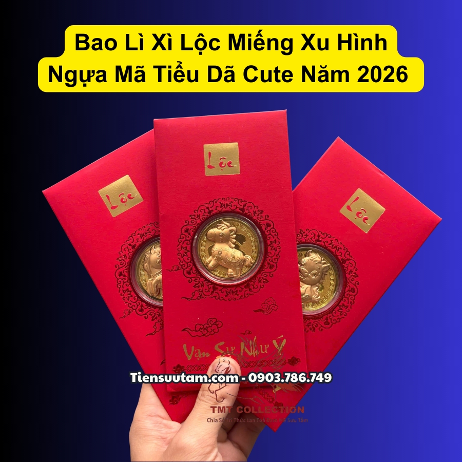 Bao Lì Xì Lộc Miếng Xu Con Ngựa Cute 2026 Vip