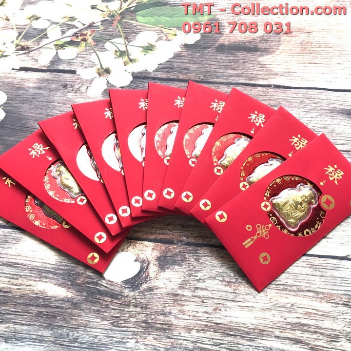 Bao lì xì Thần Tài Mạ Vàng Lồng Đèn - TMT Collection