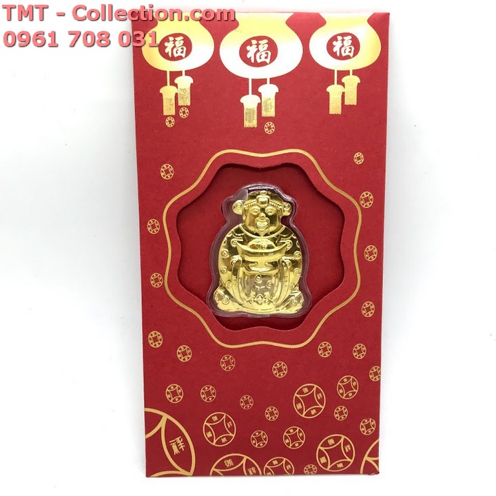 Bao Lì Xì Thần Tài Mạ Vàng Thường - TMT Collection