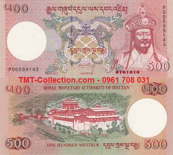 Bhutan 500 Ngultrum 2011 UNC