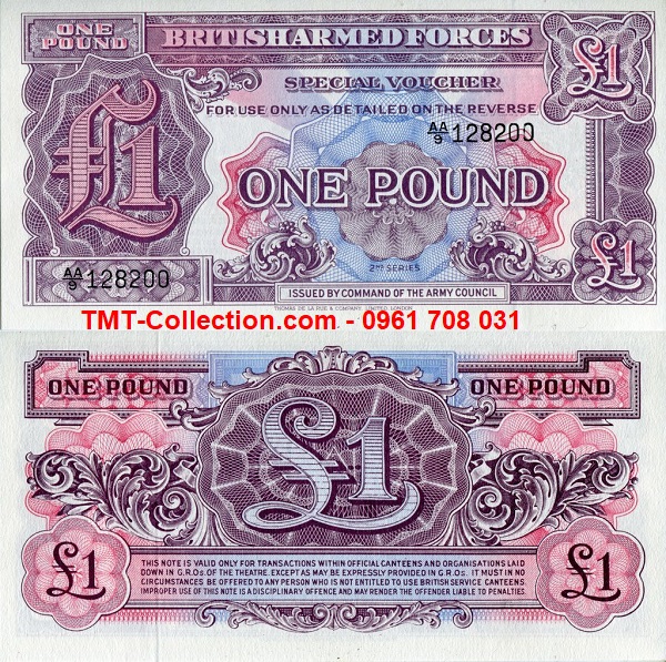 British - Anh 1 pound quân đội 1948