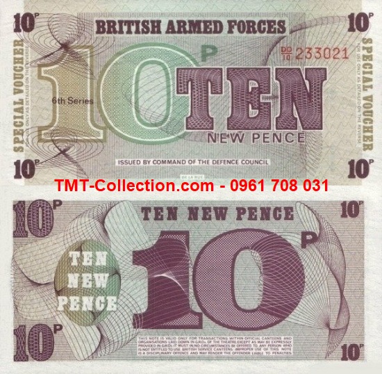 British - Anh 10 pences quân đội