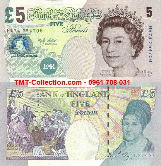 British - Anh 5 pounds 2004 UNC