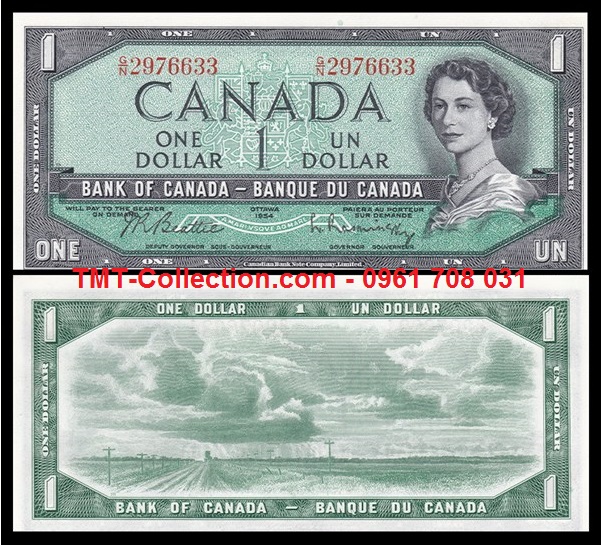 Canada 1 dollar 1954 UNC