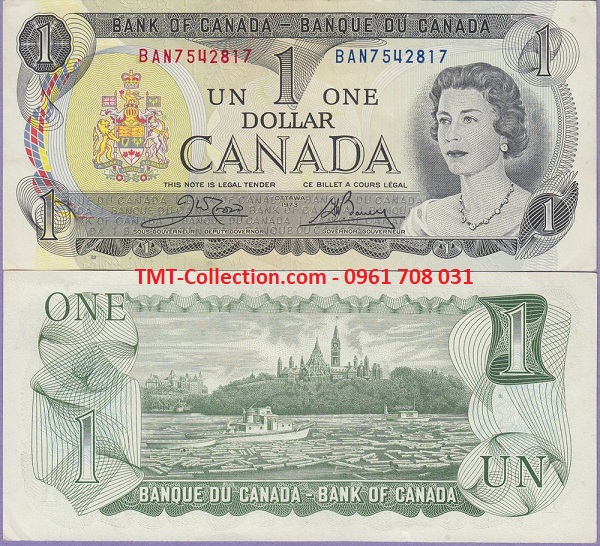 Canada 1 dollar 1973 UNC (tờ)