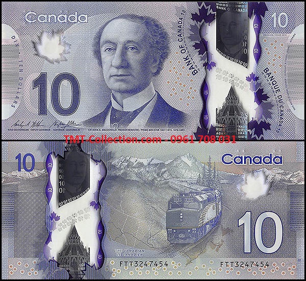 Canada 10 dollars Polyme 2017 (tờ)