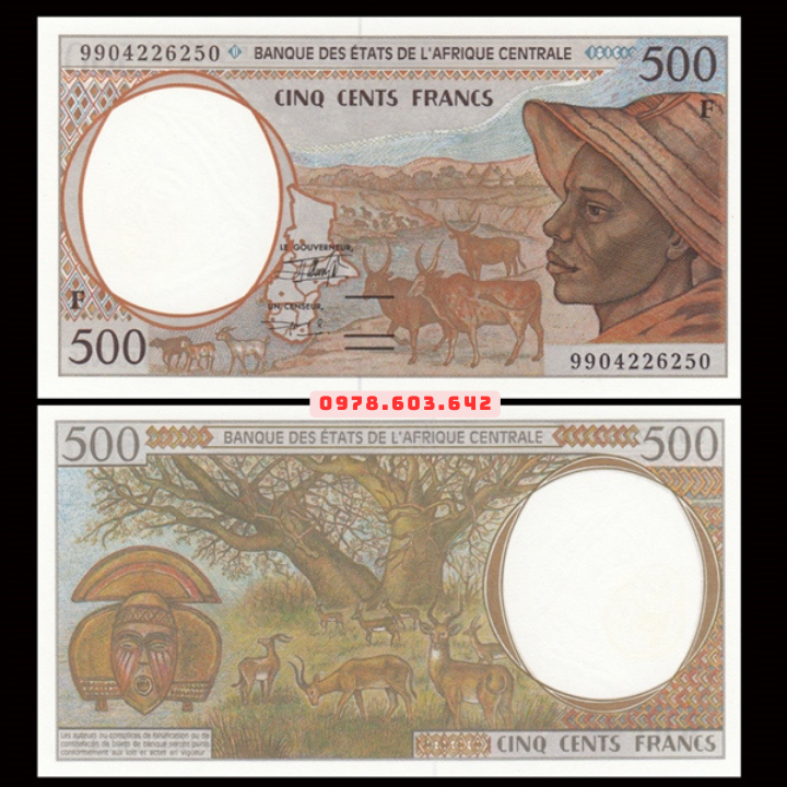 Equatorial Guinea - Guinea Xích Đạo 500 CFA Franc 1999 UNC (F )