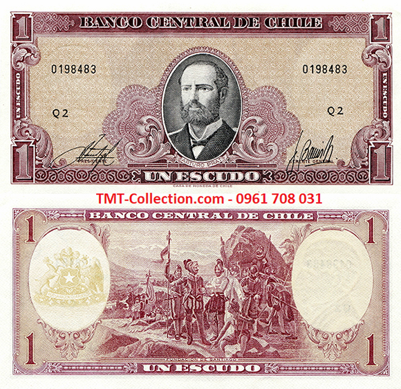 Chile 1 Escudo 1964 UNC (tờ)