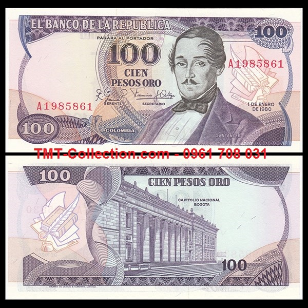 Colombia 100 Pesos 1980 UNC
