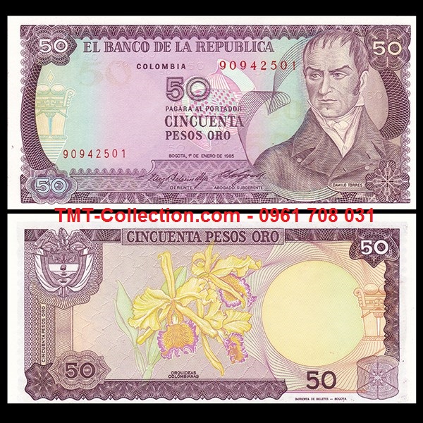 Colombia 50 Pesos 1985 UNC