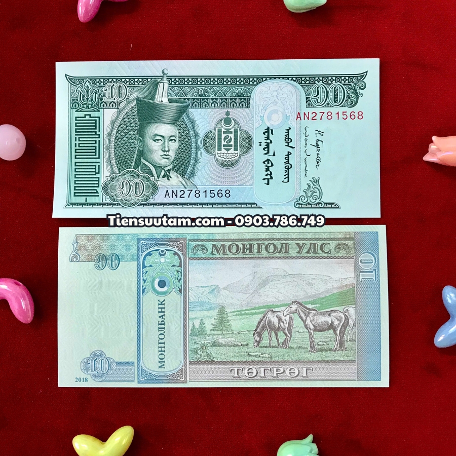 Combo 100 Tờ Tiền Ngựa Mông Cổ 10 Tugrik