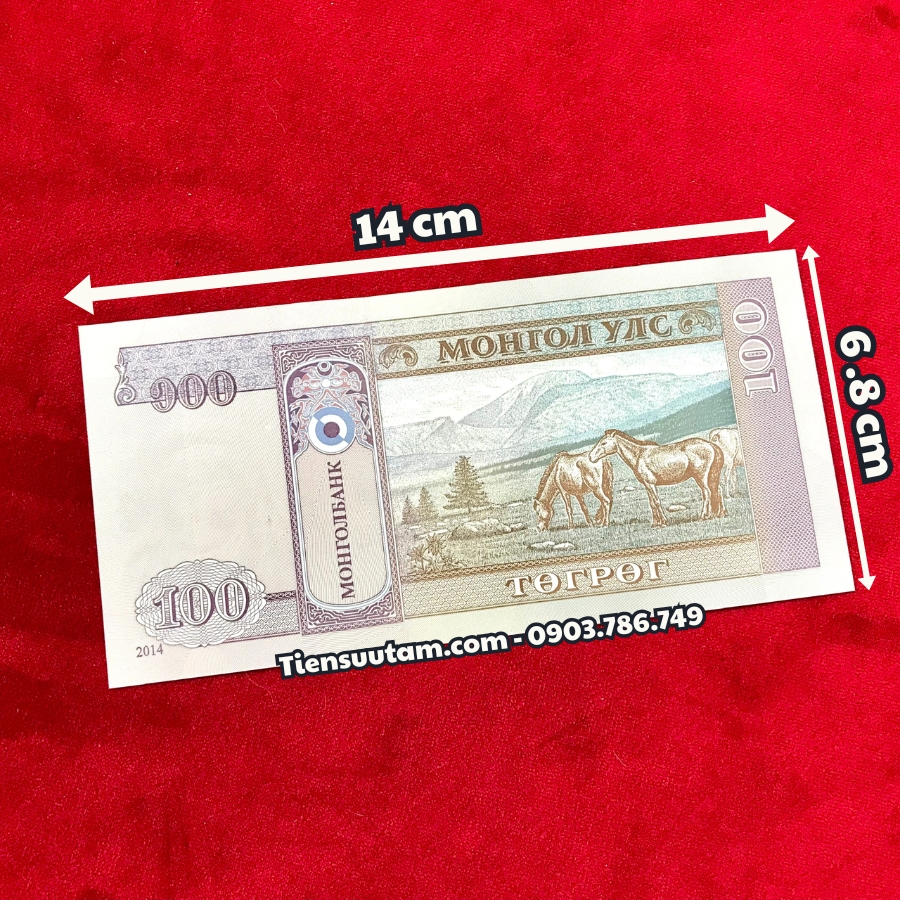 Combo 10 Tờ 100 Tugrik Mông Cổ Mã Đáo Thành Công