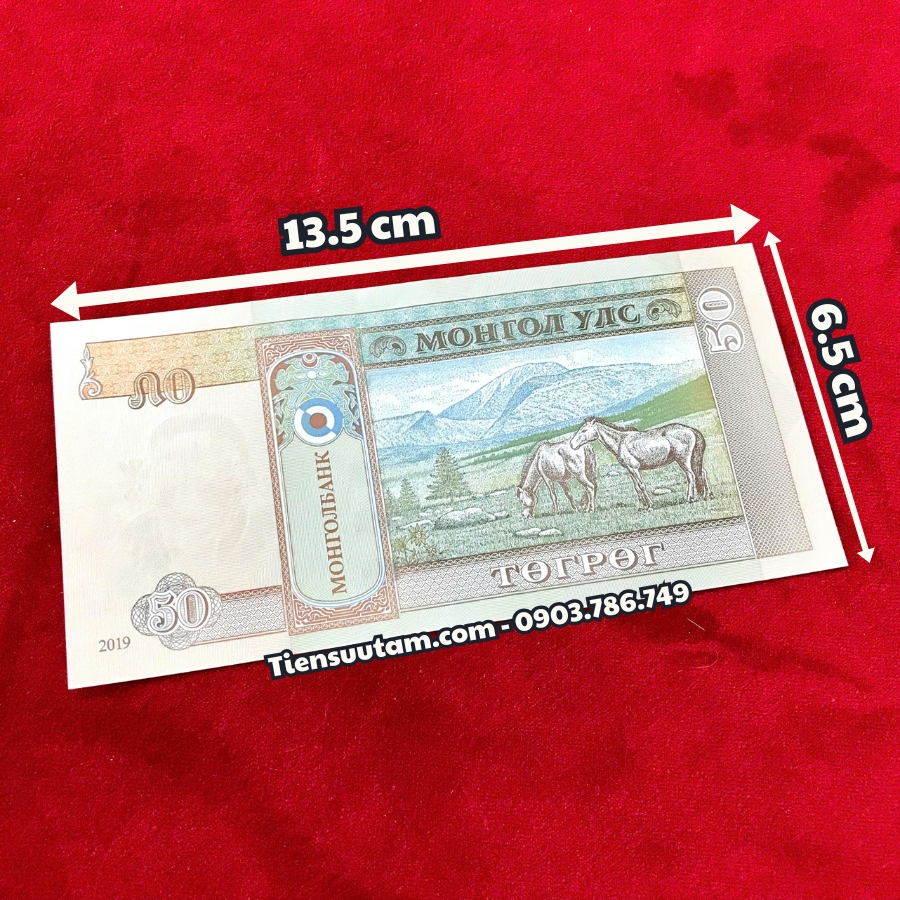Combo 100 Tờ Tiền Ngựa Mông Cổ 50 Tugrik