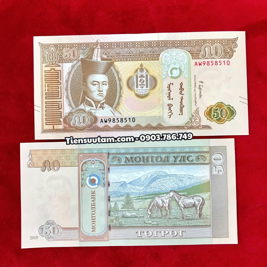 Combo 10 Tờ Tiền Ngựa Mông Cổ 50 Tugrik