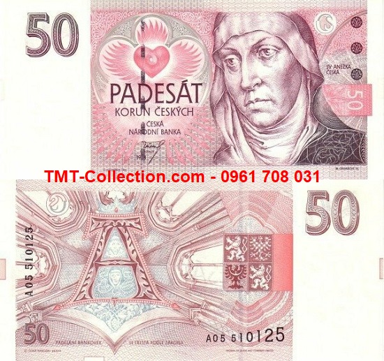 Czechia - Cộng hòa Séc 50 Korun 1997 UNC