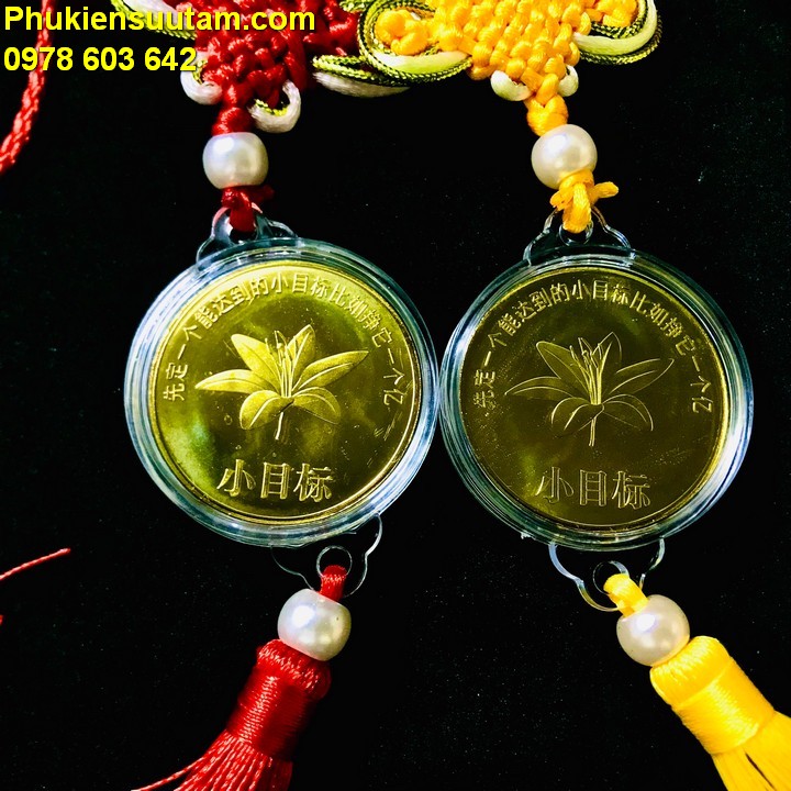 Dây Treo Ô Tô Xu Con Cọp Vàng In Màu 1 Yi Trung Quốc - Phukiensuutam.com