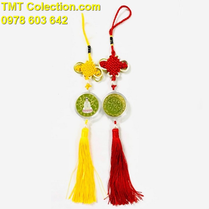 Dây Treo Xu Quan Âm Vàng In Màu - TMT Collection