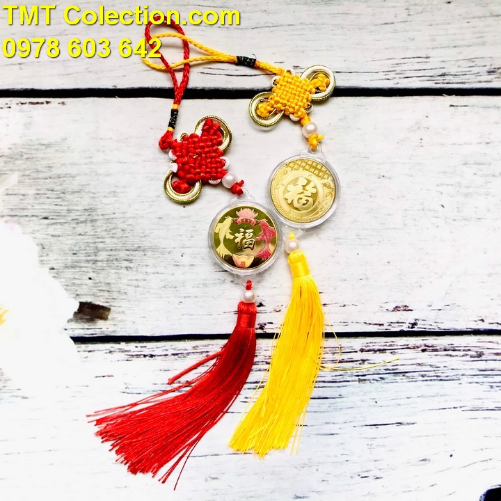 Dây treo xu Song Ngư in màu - TMT Collection.com