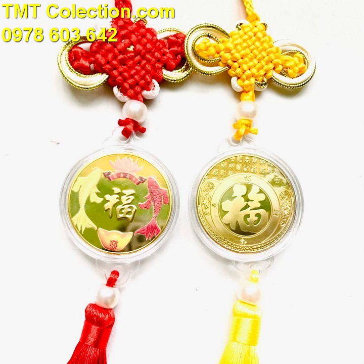 Dây treo xu Song Ngư in màu - TMT Collection.com