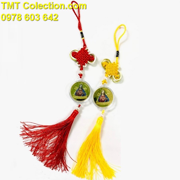 Dây Treo Xu Thánh Tâm Chúa Giêsu Kitô In Màu - TMT Collection