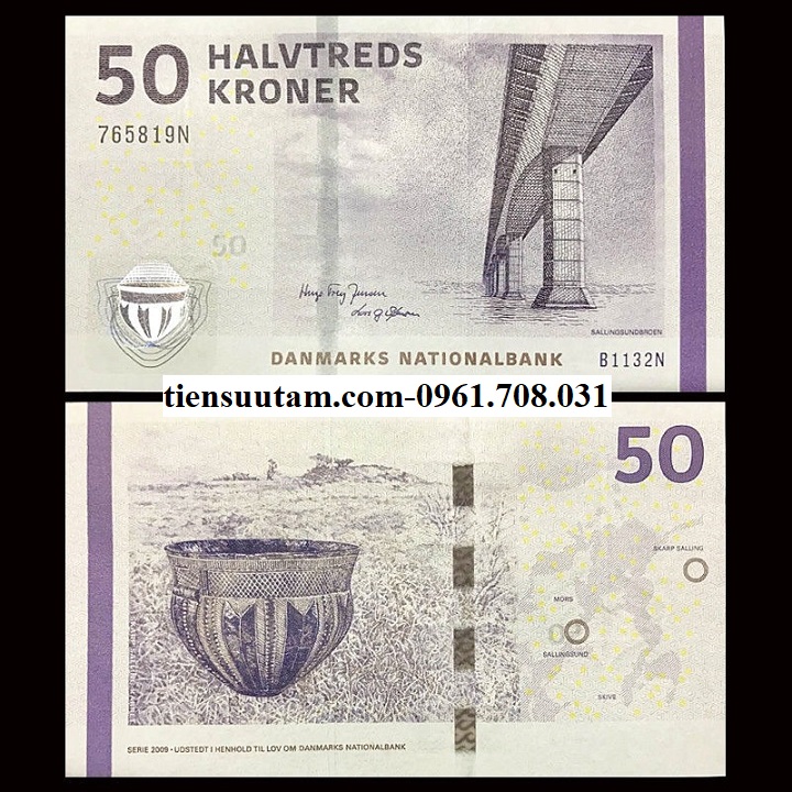 Denmark - Đan Mạch 50 Kroner 2009 UNC