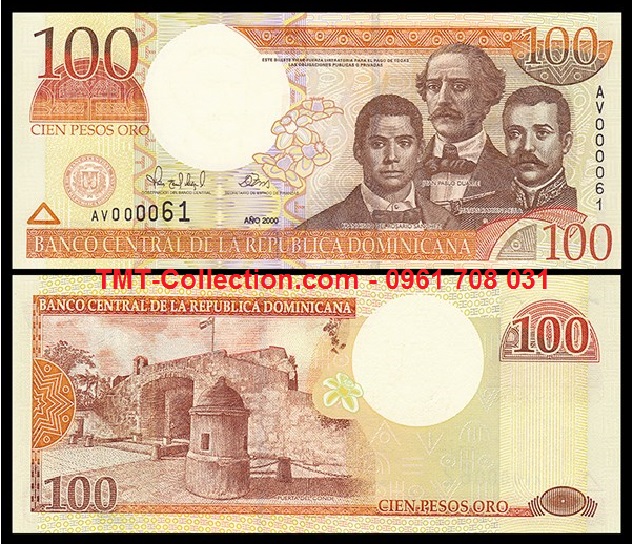 Dominican 100 Pesos 2000 UNC