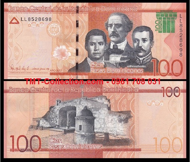 Dominican 100 Pesos 2017 UNC