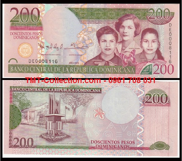 Dominican 200 Pesos 2013 UNC