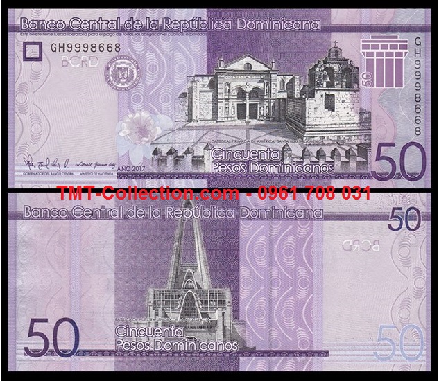 Dominican 50 Pesos 2017 UNC