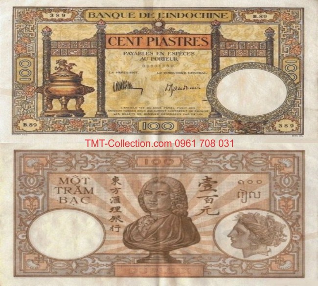 100 Piastre 1932 Lư 3