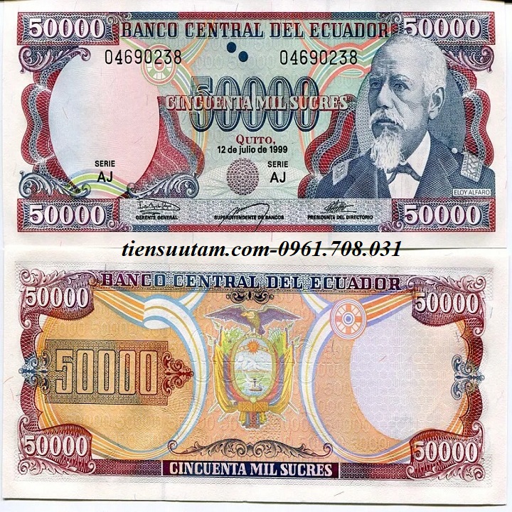 Ecuador 50.000 Sucres 1999 UNC