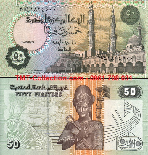 Egypt - Ai Cập 50 Piastres 2008 UNC (tờ)