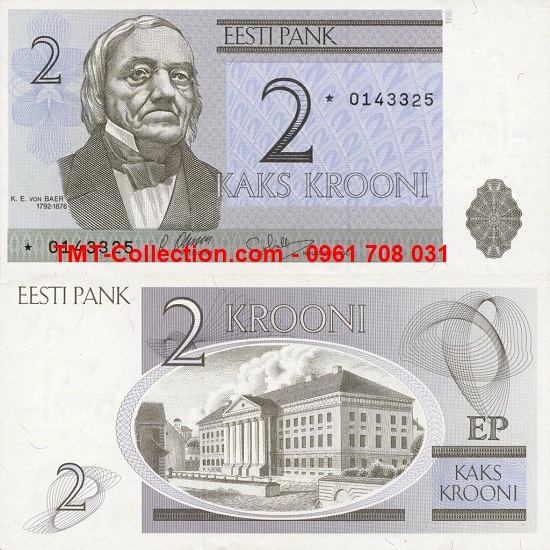 Estonia 2 Krooni 1992 UNC