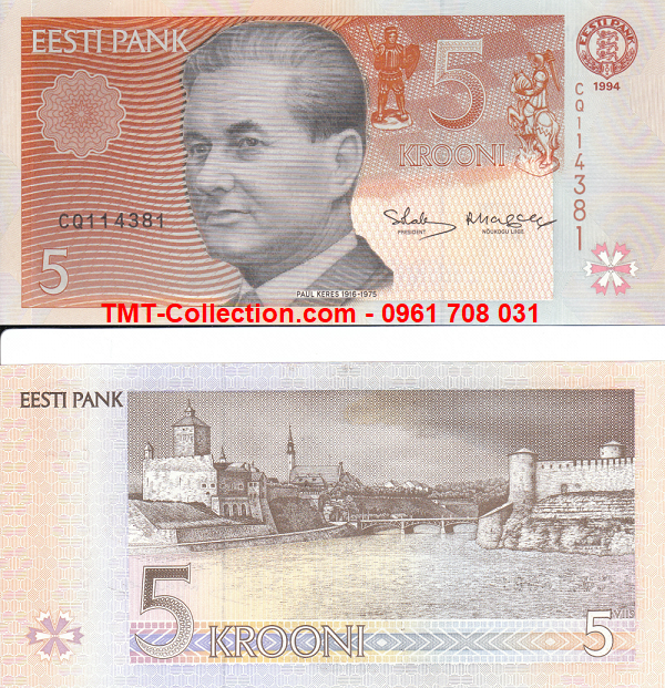 Estonia 5 Krooni 1994 UNC