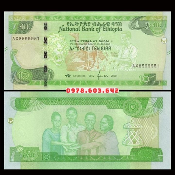 Ethiopia 10 Birr 2020 UNC - Phukiensuutam.com