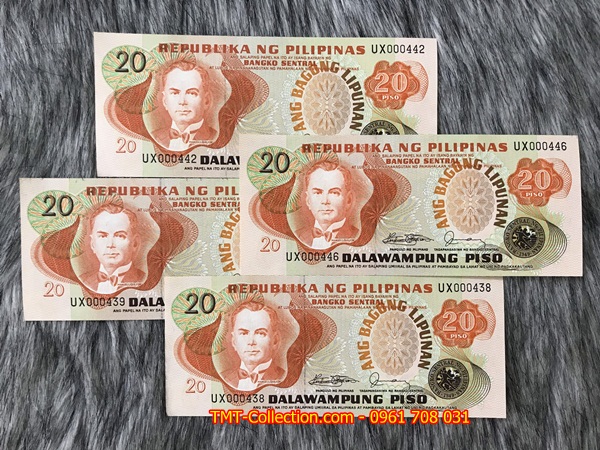 Philippines 20 Piso 1969 UNC