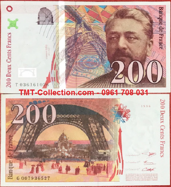 France - Pháp 200 Francs 1998 UNC (tờ)
