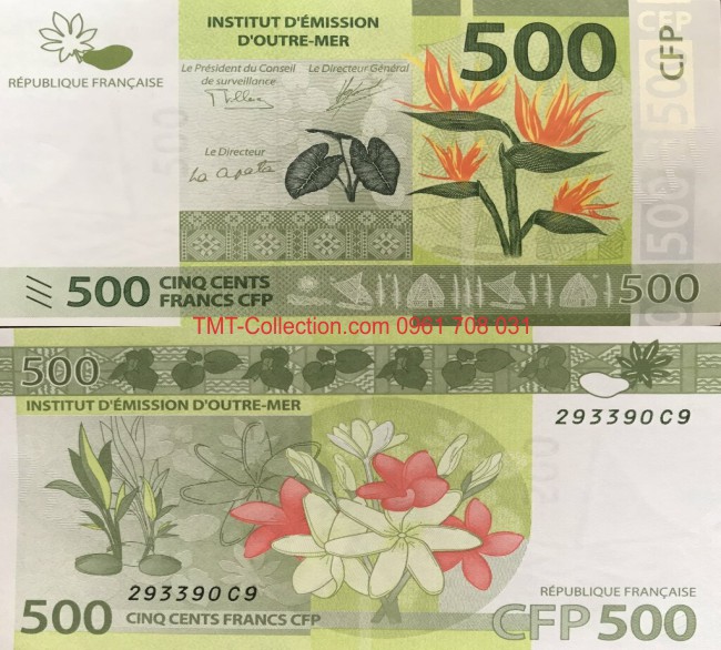 French Pacific - Thuộc địa Pháp 500 Francs 2014 UNC