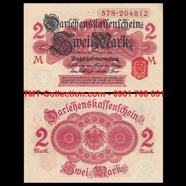 Germany - Đức 2 Mark 1914 UNC