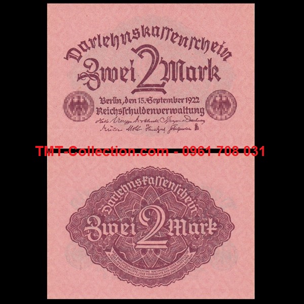  Germany - Đức 2 Mark 1922 UNC