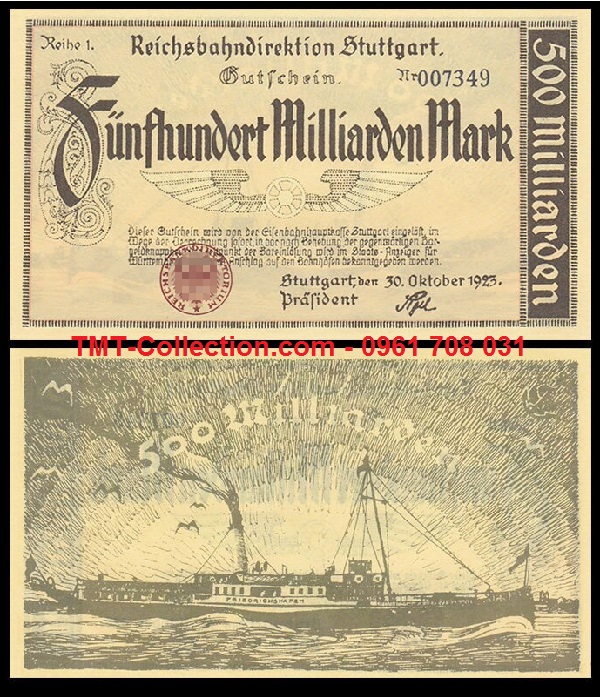 Germany - Đức 500 Triệu Mark 1923 UNC
