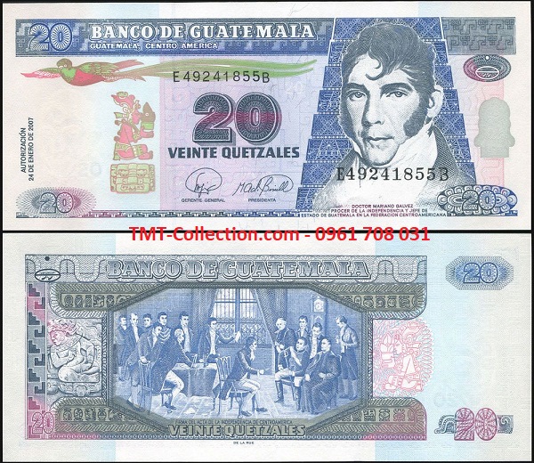 Guatemala 20 Quetzales 2006 UNC