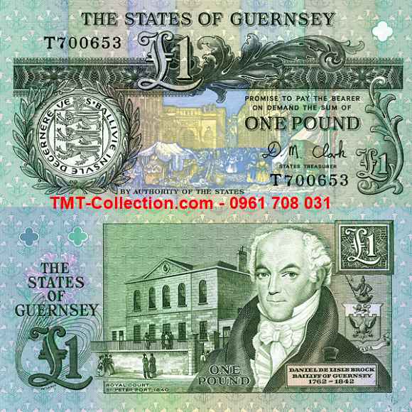 Guernsey 1 Pound 1991 UNC